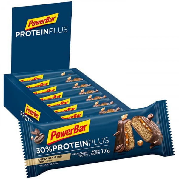 Protein Plus Riegel Cappuccino-Caramel Crisp Protein Plus Riegel Cappuccino-Caramel Crisp