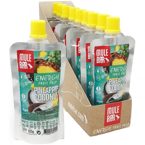 MULEBAR Energy Fruit Pulp Pineapple Coconut 10Stck./K. MULEBAR Energy Fruit Pulp Pineapple Coconut 10Stck./K.