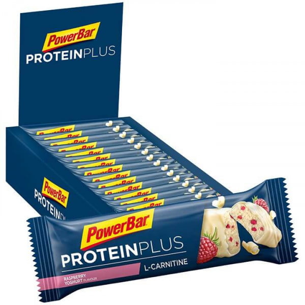 ProteinPlus L-Carnitin reep Raspberry-Yoghurt 30 stuks/doos ProteinPlus L-Carnitin reep Raspberry-Yoghurt 30 stuks/doos