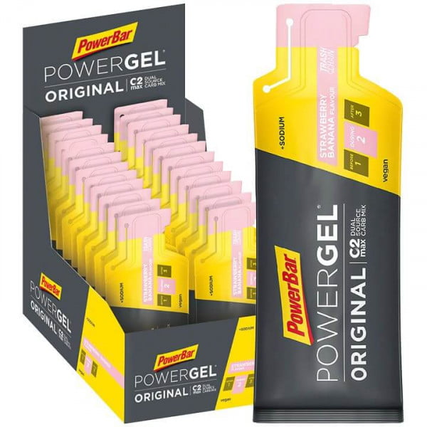 Powergel Original Strawberry-Banana 24 stuks/doos Powergel Original Strawberry-Banana 24 stuks/doos
